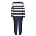 thumbnail image 7 of Women's Plush Winter Pajama Set with Printed Round Neck Long Sleeve Top and Drawstring Pants for Cozy Sleepwear, 7 of 7