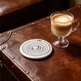thumbnail image 2 of CoreLiving Round Woven Placemats, Heat Resistant Braided Cotton Rope Table Mats for Dining Room Decor, Farmhouse Style Washable Kitchen Pads, 8 Pack, 2 of 7