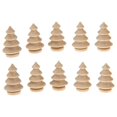 thumbnail image 2 of Muñeco de nieve pintado sin terminar para decoración del hogar, juguete de madera para árbol de Navidad, 10 unidades por Set, 2 of 4