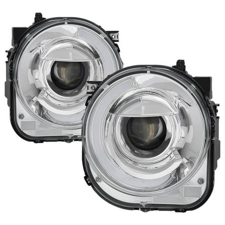 For 15-17 Jeep Renegade TD Light Bar DRL Projector Headlights (Chrome) TD-PRO-JH-JREN-LBDRL-C