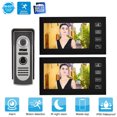 thumbnail image 4 of Intercomunicador visual con cable LCD de 7 pulgadas, timbre de puerta con visión nocturna, Kit de timbre con vídeo inteligente para el hogar (USPlug), 4 of 10