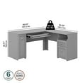 thumbnail image 5 of Bush Furniture Fairview L Shaped Desk with Drawers and Storage Cabinet, 60W, Cape Cod Gray, 5 of 5