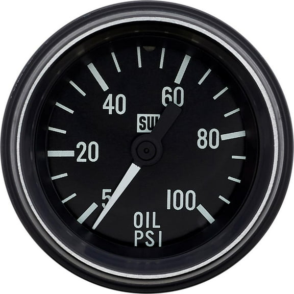 Stewart Warner 284D Heavy Duty 2-1/16 In Oil Pressure Gauge-Mechanical