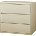 thumbnail image 2 of Lorell 3-Drawer Putty Lateral Files 42" x 18.6" x 40.3" - 3 x Drawer(s) for Ball-Bearing Suspension, 2 of 4