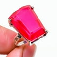 thumbnail image 2 of Natural Pink Rubillite Gemstone Handmade 925 Sterling Silver Ring Size 9, 2 of 2