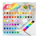 thumbnail image 3 of 48 Colores Marcadores Acrílica Pincel Plumones Punta Pincel estuche Belug Blanco, 3 of 5