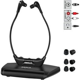 TV Ears Digital Wireless System Dual Headphones Voice Clarifying 11841 Black Walmart