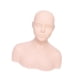 thumbnail image 4 of Cabeza de maniquí de cosmetología para práctica de masajes, suave con hombros, modelo para entrenamiento, práctica de maquillaje y belleza., 4 of 9