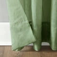 thumbnail image 4 of No. 918 Jillian 1-Piece Crushed Voile Sheer Rod Pocket Curtain Panel, 51"x95", Sage Green, 4 of 7