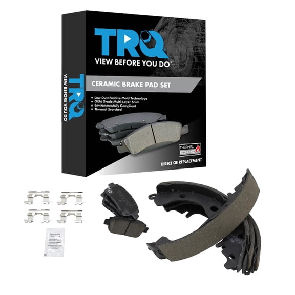 TRQ Front and Rear Brake Pads Ceramic Fits 2004-2006 Scion xA 2004-2006 xB