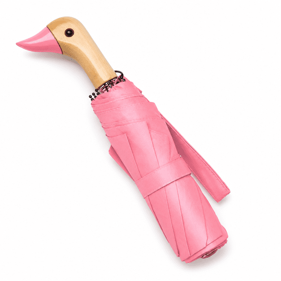 ELORIAH Cute Duckhead Umbrella - Compact 3-Fold Travel Umbrella for Women