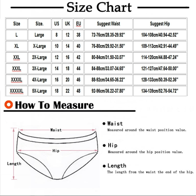 QIPOPIQ Underwear for Women Plus Size Solid Color Lingerie Under  Physiological Panties 