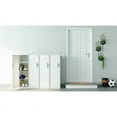 thumbnail image 6 of Home Square 2 Piece Metal Personal Locker Cabinet Set with 4 Shelf in White, 6 of 8