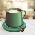 thumbnail image 4 of Taza de USB Calentador Pad Oficina Escritorio Calentador Posavasos Calentador de Tazas Verde perfecl Calentador de taza de café, 4 of 8