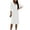 White, variant on Fashion Slit Dress for Women V Neck Long Sleeve Twist Front Formal Dress Work Business Office Party Bodycon Dress