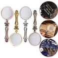thumbnail image 3 of SPRING 1pc Portable Handheld Magnifying Mirror Vintage Style Glass Lens Reading Lens Copper/Gold/Silver/Bronze 14.3cmx1.5cm Copper, 3 of 9
