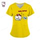 thumbnail image 3 of Camisetas de verano con cuello en V de Hello Kitty, camisetas de hospital para mujer 2023, uniforme de enfermera, ropa de mujer, camisetas con bolsillo, camisetas, 3 of 5
