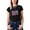 Black, variant on Colevkie Womens Breast Cancer Awareness T-shirt Tops Pink Ribbon Graphic Tee Crew Neck Short Sleeves(Black-Women,S)