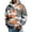 Gray, variant on Men's Hooded Pullover Sweatshirt Waffle Knit Fabric Half Zip Front Drawstring Hood Camouflage Pattern Casual Fit Blue L