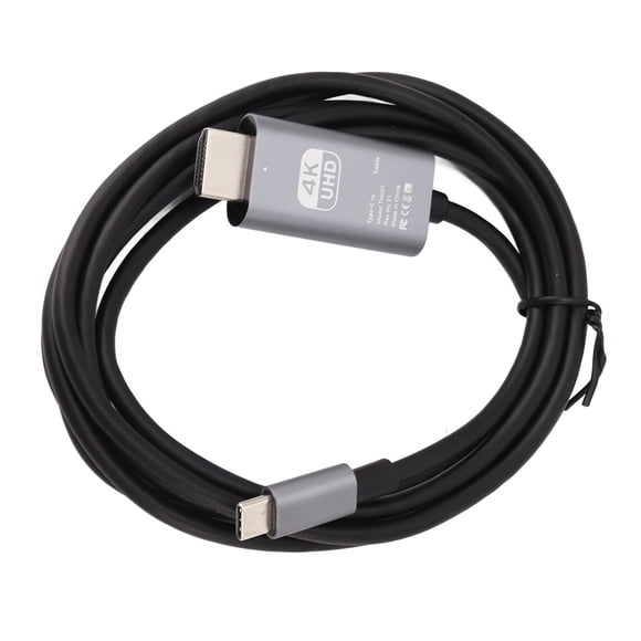 Cable USB C A HD, De Imagen HD De PVC UHD 4K 30Hz Tipo C A HD Cable Adaptador De Interfaz Multimedia Para Monitores Para Teléfonos Móviles
