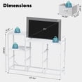 thumbnail image 4 of CONCETTA 8-Drawer Dresser TV Stand for Bedroom with Charging Station, Teen/Adult Fabric Storage with Open Shelves, White, 4 of 8