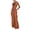 Brown, variant on Staron Summer Jumpsuits for Women Casual Strapless Solid Color Long Jumpsuit with Pockets Fitted Sleeveless Romper, Khaki XXL