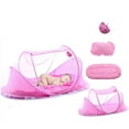 thumbnail image 1 of Baby Bed Mosquito Net, Portable Folding Bed Pop Up Summer Travel Crib With Mosquito Net Baby Cribs Newborn Baby Crib, 1 of 4