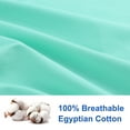 thumbnail image 4 of PiccoCasa 2 Pack Egyptian Cotton Pillowcases with Zipper Clourse Standard Cyan, 4 of 7