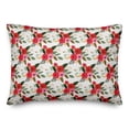 thumbnail image 2 of Creative Products Red Floral Pattern - White 14x20 Spun Poly Pillow, 2 of 3