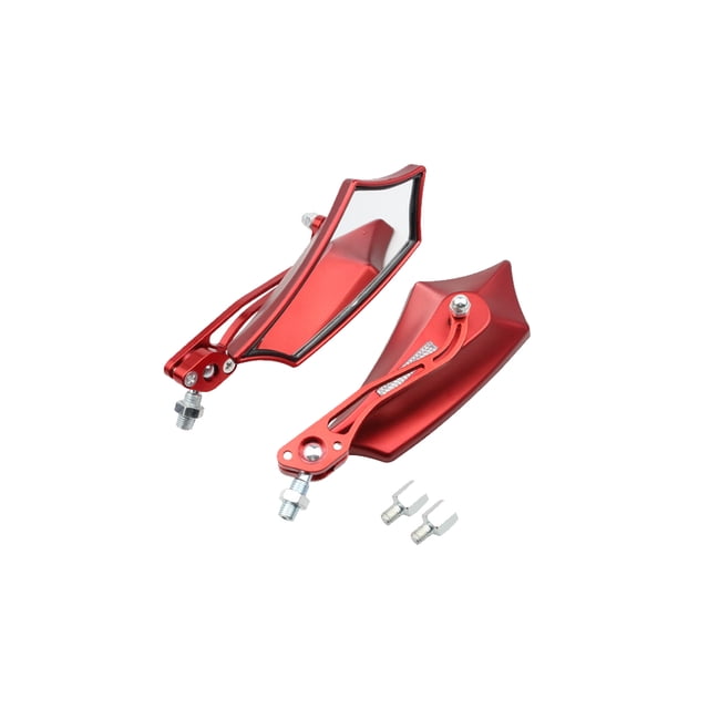 Motorcycle Mirrors Motorbike Accessory Universal Clear Rearview Mirror Professional Motorcycles Replacement Handlebar Accessories Reflective Components Red