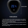 thumbnail image 5 of Digital Aquarium Thermometer Wireless Touch Screen Accurate LED Display Thermometer with Sticker, 5 of 5