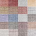 thumbnail image 1 of Ahgly Company Indoor Square Contemporary Pale Silver Gray Checkered Area Rugs, 7' Square, 1 of 6