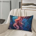 thumbnail image 5 of Naloa Colorful Jellyfish Abstract Pillowcase, Throw Pillowcase, Wrinkle-Free, Stain-Resistant with Hidden Zipper for Bedroom Sofa-20"x30", 5 of 6