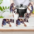 thumbnail image 6 of Raccoon Playing Guitar Heat Resistant Microwave Oven Gloves Set for BBQ Baking Grilling,Baking Gifts Cooks for Women,Housewarming Gifts for New Home, 6 of 6