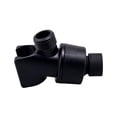 thumbnail image 2 of Adjustable Wall Mount Shower Head Holder Bracket, Metal Handheld Shower Arm Mount with Stainless Steel Gasket, for Bathroom, Black, By Preplabs, 2 of 7