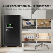TigerKing 7.2 Cu. Ft. Heavy Duty Safe Box, Digital Combination Lock, Steel Construction, Removable Shelves for Home Hotel Office, 132lbs, Black