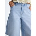 thumbnail image 4 of Scoop Women's and Women's Plus Denim Bermuda Shorts, Sizes 0-26W, 4 of 5