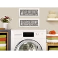 thumbnail image 2 of Gango Home Decor Rustic Gray Adult Laundry Room Set; 2-18x6" White Frame Prints, 2 of 3