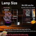 thumbnail image 4 of Cartoon Lamp for Boy Bedroom Monkey D Luffy Japan Anime Theme Roronoa Zoro LED 3D 7 Color USB Change Home Table Decor Night Light Sleeping Lighti, 4 of 5