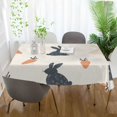 thumbnail image 3 of Yayeee Tablecloths 54" x 54" Rectangle Wrinkle Resistant Party Table Cover, Bunnies and Carrots, 3 of 8