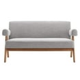 thumbnail image 4 of Modway Lyra Boucle Fabric Loveseat in Light Gray, 4 of 8