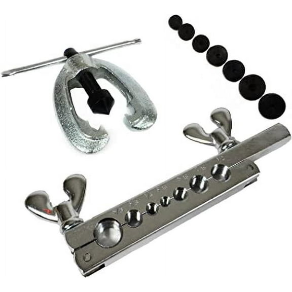 EZ Travel Distribution Brake Line Flaring Automotive Specialty Tool Kit, 9 Piece Set