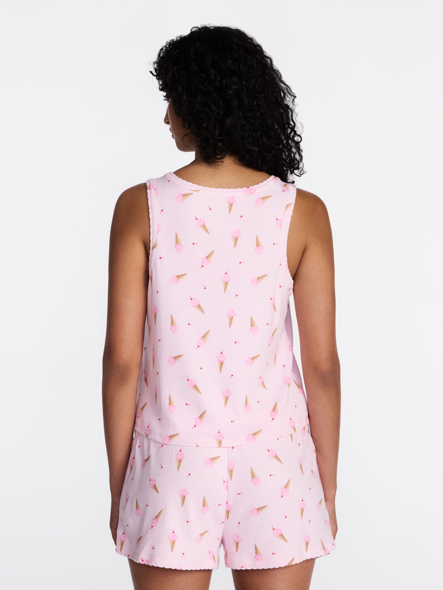 Way to Celebrate Women's Pointelle Pajama Set, 2-Piece, Sizes XS-3X