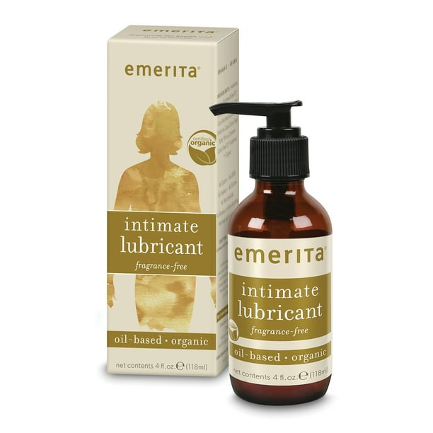 Emerita Intimate Lubricant Certified Organic Oil Based, LongLasting Personal Lube for Women