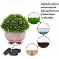 thumbnail image 2 of Juego de 24 pies invisibles para macetas - Pies de goma negros para cultivar plantas - Almohadilla autoadhesiva para macetas medianas y grandes - Elevador de plantas para exteriores e interiores, 2 of 5