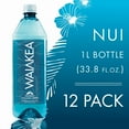 thumbnail image 2 of Waiakea Hawaiian Volcanic Water, Naturally Alkaline, 100% Upcycled Bottle, 1L Bottles (Pack of 12), 2 of 6