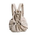 thumbnail image 3 of Bolsa de gimnasia de moda portátil de mochila casual de mochila para adultos caminando para acampar Beige, 3 of 8