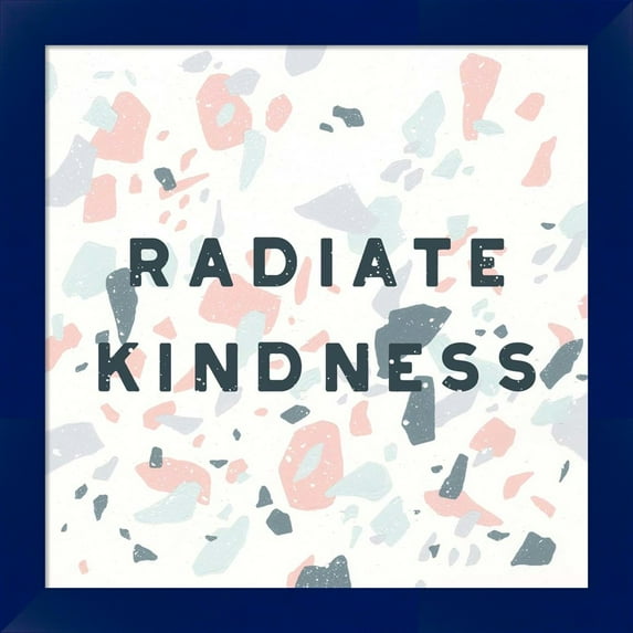 Great Art Now Terrazzo Inspiration I Kindness by Moira Hershey, Framed Wall Art, 14W x 14H