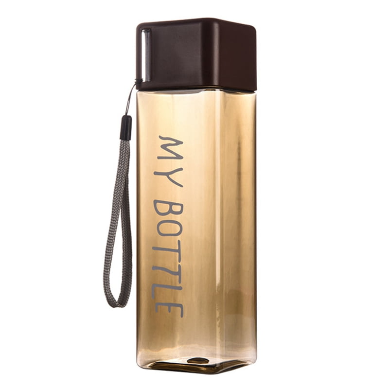 500ml bpa free plastic sports water bottle 16oz portable square drinking cup uk walmart com