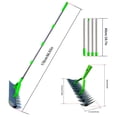 thumbnail image 2 of SunniMix 1.7 Meter Lawn Thatching Rake, Efficient Garden Soil Rake for Grass Grooming, with Durable Tines, Ideal for Cleaning Grass and Fallen Leaves, 2 of 7